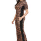 Women's Leopard Print Co-Ord Set | Stylish Animal Print Top & Pants