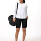 Women's High Waisted Bermuda Workout Shorts Long Shorts