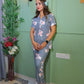 Trendy Pyjama set with border piping shirt
