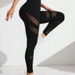 Sport Studio Women's Patchwork Mesh Sports Leggings