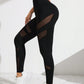 Sport Studio Women's Patchwork Mesh Sports Leggings