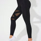 Sport Studio Women's Asymmetric Waist Mesh Splice Sports Leggings
