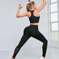 Sport Studio Women's Mesh Contrast Leggings With Pocket For Sports