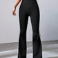 EZwear Striped Tape Side Flare Leg Pants