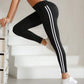 Multifunctional Quick-Drying Striped Pattern High Elastic Leggings
