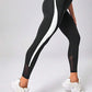 Sport Studio Mesh Insert Contrast Side Seam Wideband Waist Sports Leggings