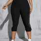 Tiger Print Side Strip Gym Yoga Daily Wear Capri