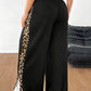 Tiger Print Side Strip Plazo