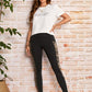 Tiger Print Side Strip Gym Yoga Daily Wear Track Pants