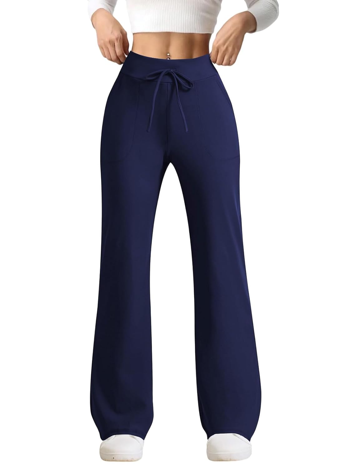 Premium Wide Leg Yoga Pants for Women Sweatpants with Pockets Yoga Pants Flare Lounge Pants Loose High Waist Comfy Workout Dance Daily wear.