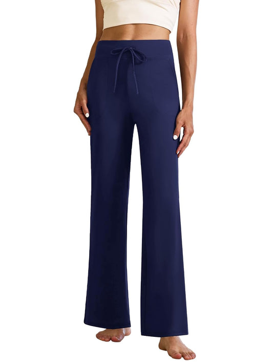 Premium Wide Leg Yoga Pants for Women Sweatpants with Pockets Yoga Pants Flare Lounge Pants Loose High Waist Comfy Workout Dance Daily wear.