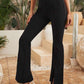 Front Slit Formal Cotton Blend Parallel Trouser Pants Regular fit, Bell Bottom Pants for Women || Flared Trousers & Formal Look.