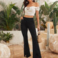 Front Slit Formal Cotton Blend Parallel Trouser Pants Regular fit, Bell Bottom Pants for Women || Flared Trousers & Formal Look.