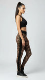 Leopard Print High-Waist Leggings with Side Pockets