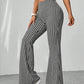 Formal black and white combination flare leg pants/plazo pant/formal pant