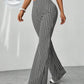 Formal black and white combination flare leg pants/plazo pant/formal pant